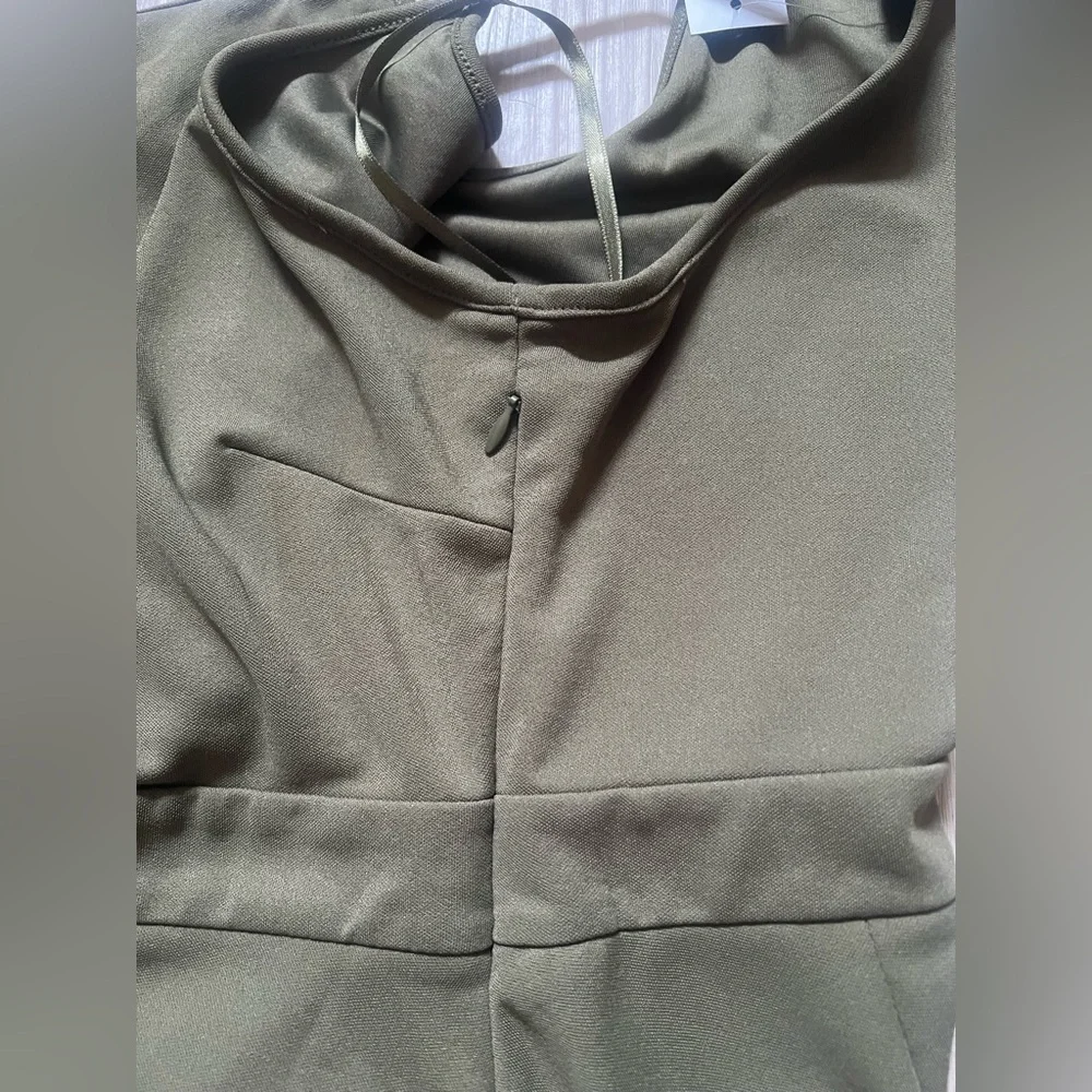 (NWT) Ann Taylor Olive Jersey Midi Dress, 2p - Picture 4 of 5